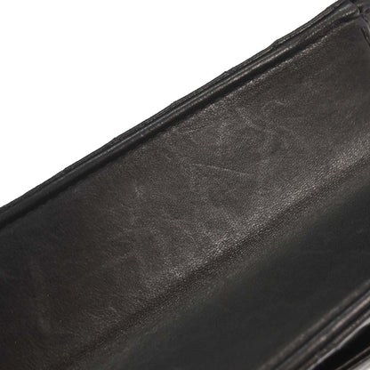 Chanel 2002-2003 Black Lambskin Turnlock Small Half Flap Shoulder Bag