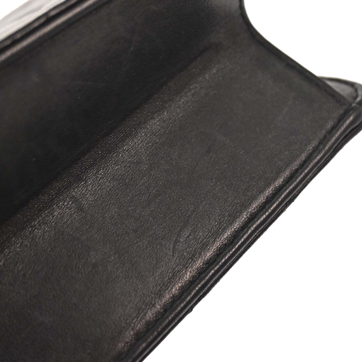 Chanel 2002-2003 Black Lambskin Turnlock Small Half Flap Shoulder Bag