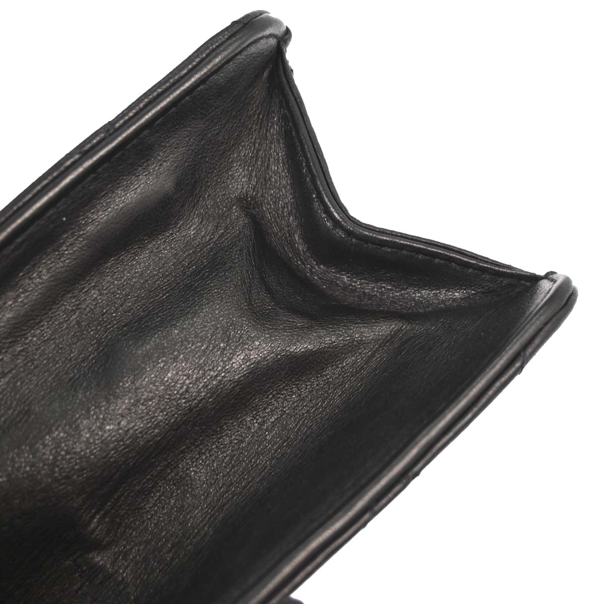 Chanel 2002-2003 Black Lambskin Turnlock Small Half Flap Shoulder Bag