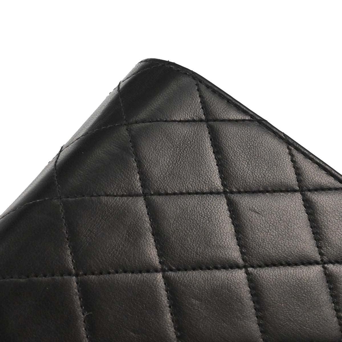 Chanel Black Lambskin Pushlock Mini Full Flap Shoulder Bag
