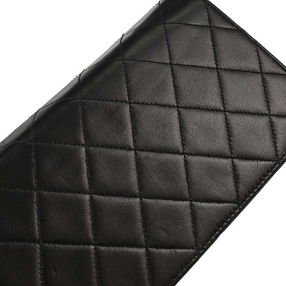 Chanel Black Lambskin Pushlock Mini Full Flap Shoulder Bag