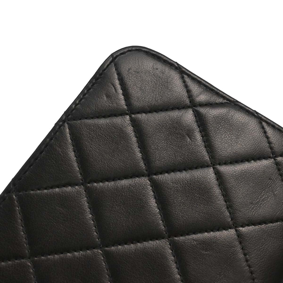 Chanel Black Lambskin Pushlock Mini Full Flap Shoulder Bag