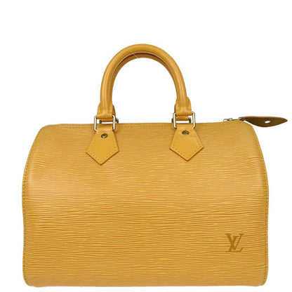 Louis Vuitton Yellow Epi Speedy 25 Handbag M43019