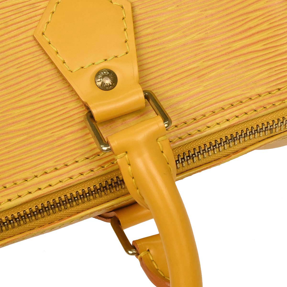 Louis Vuitton Yellow Epi Speedy 25 Handbag M43019