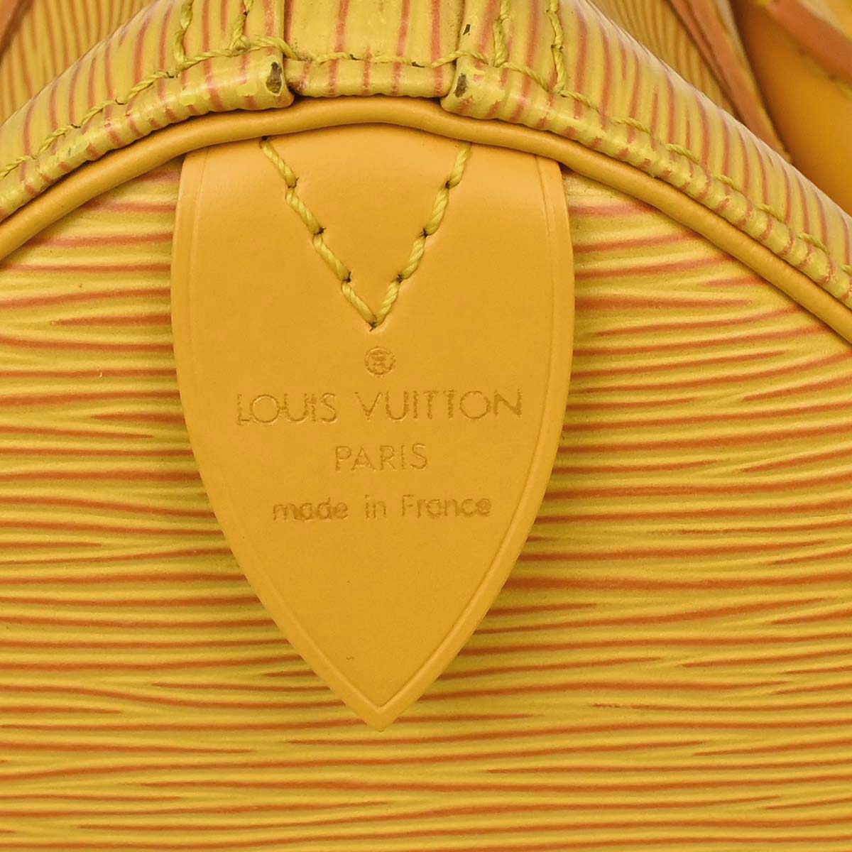 Louis Vuitton Yellow Epi Speedy 25 Handbag M43019