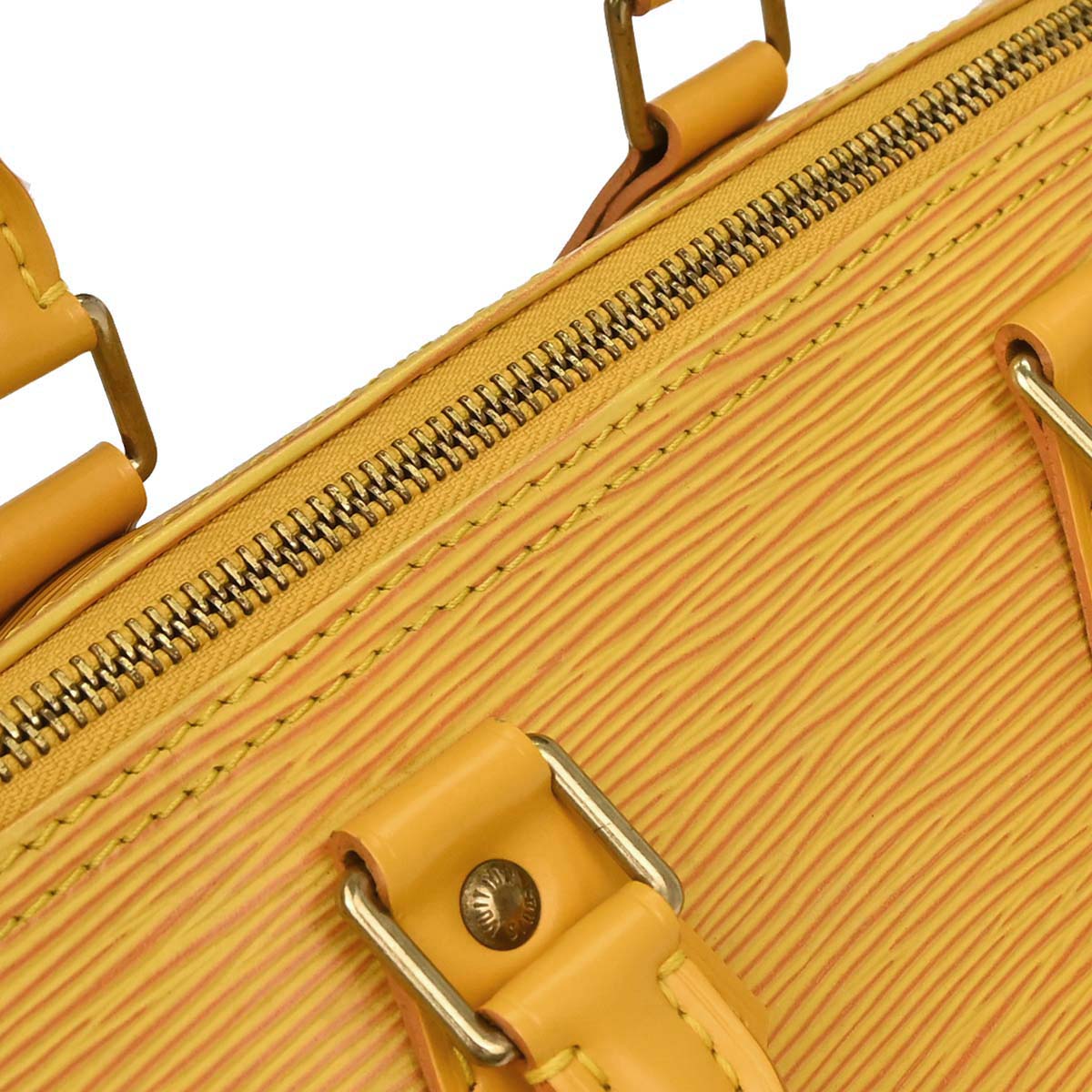 Louis Vuitton Yellow Epi Speedy 25 Handbag M43019