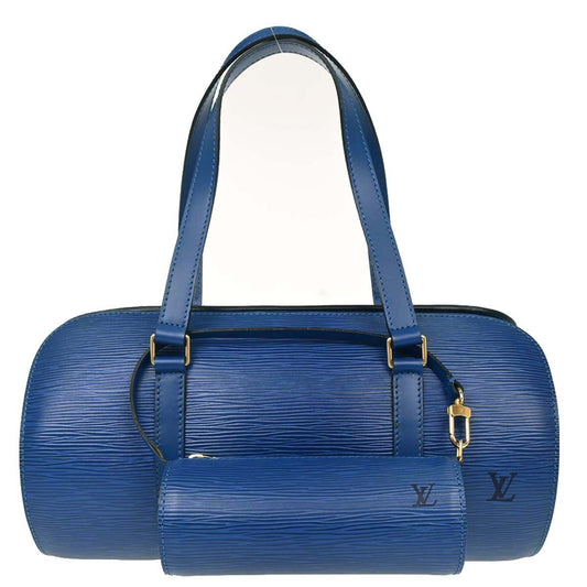Louis Vuitton Blue Epi Soufflot Handbag M52225