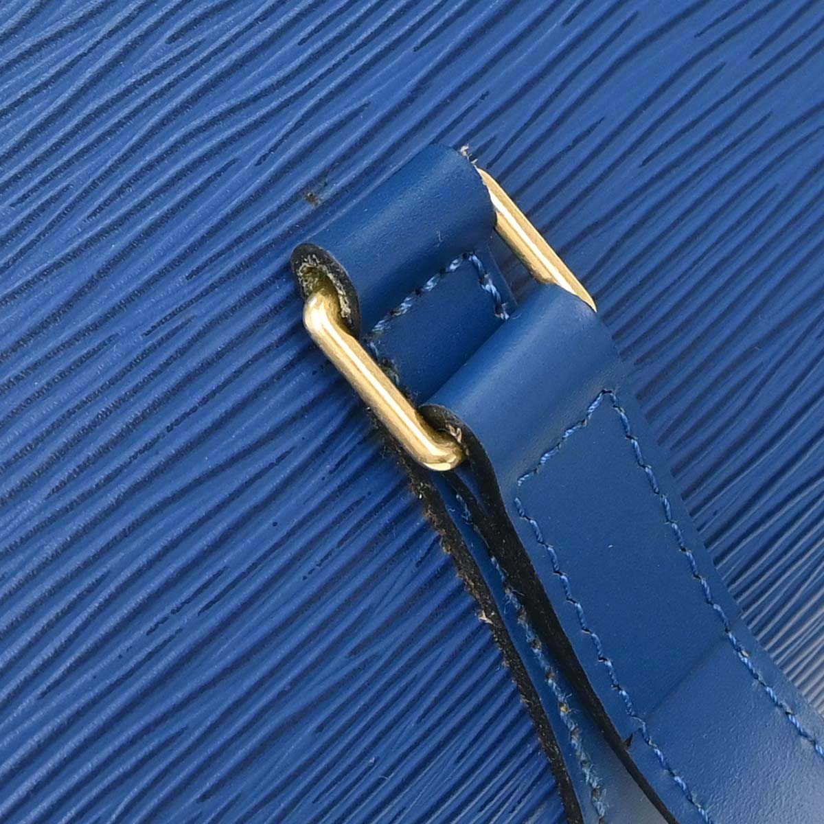 Louis Vuitton Blue Epi Soufflot Handbag M52225