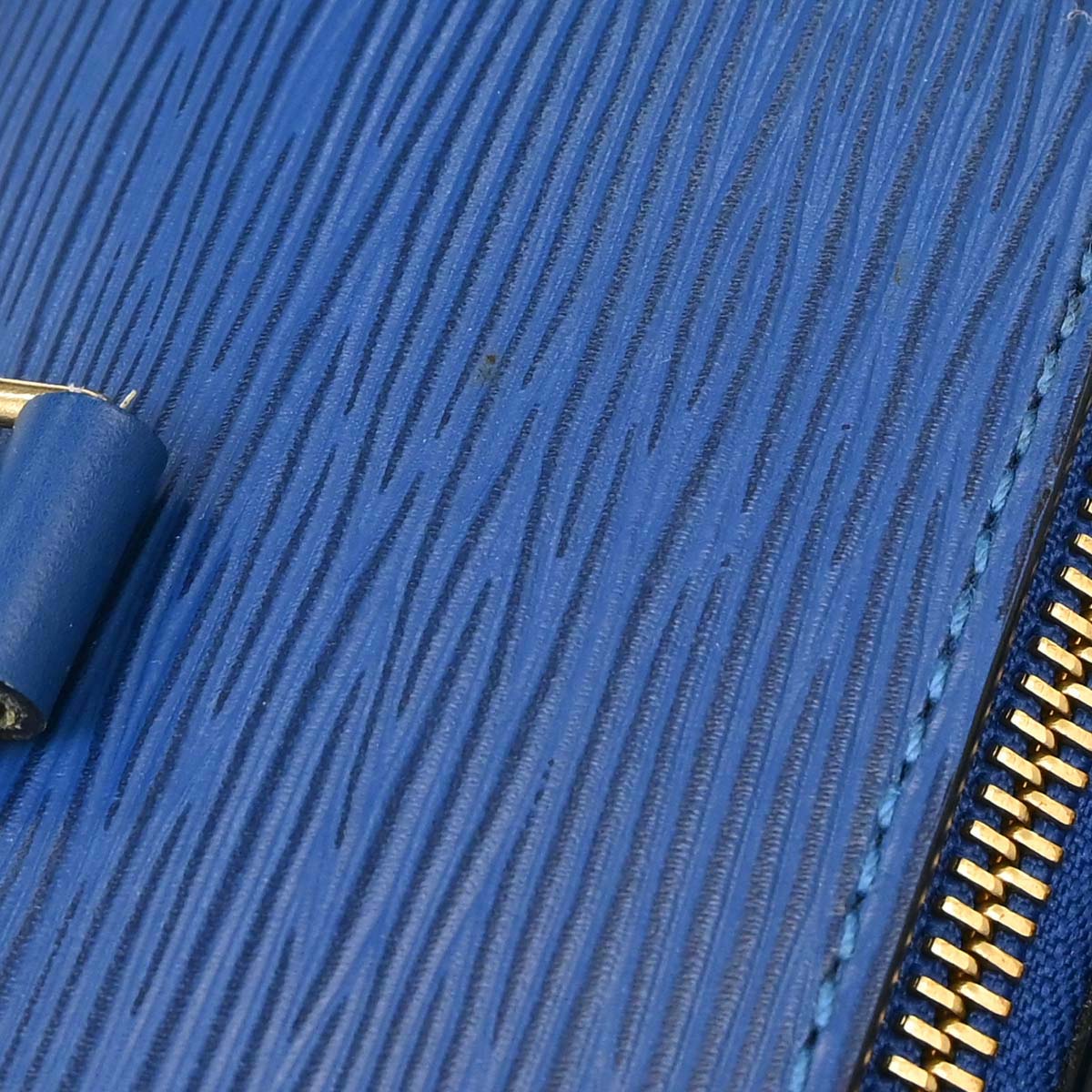 Louis Vuitton Blue Epi Soufflot Handbag M52225