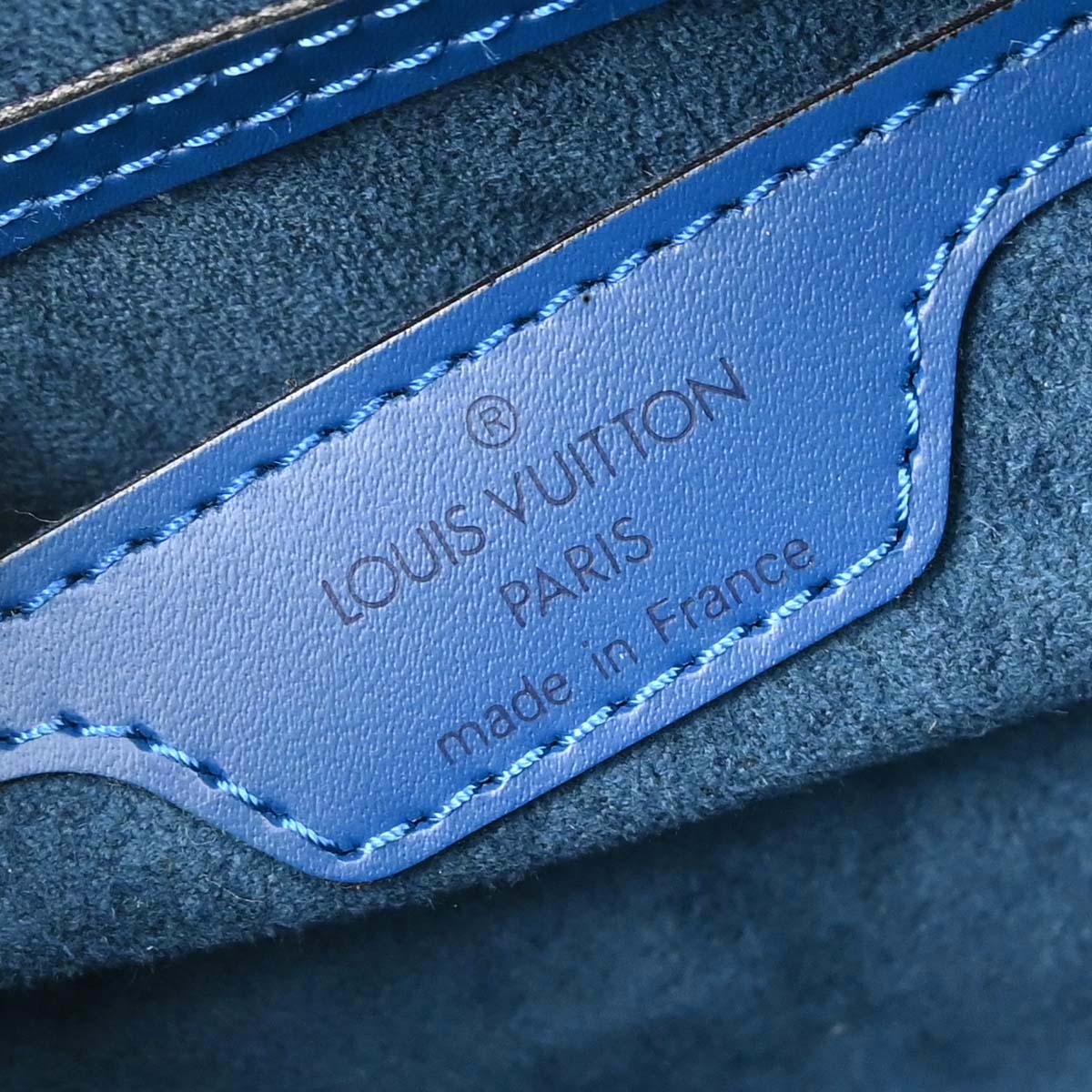 Louis Vuitton Blue Epi Soufflot Handbag M52225
