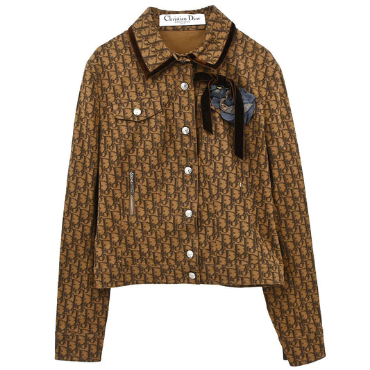 Christian Dior 2005 Trotter Jacket Brown #40