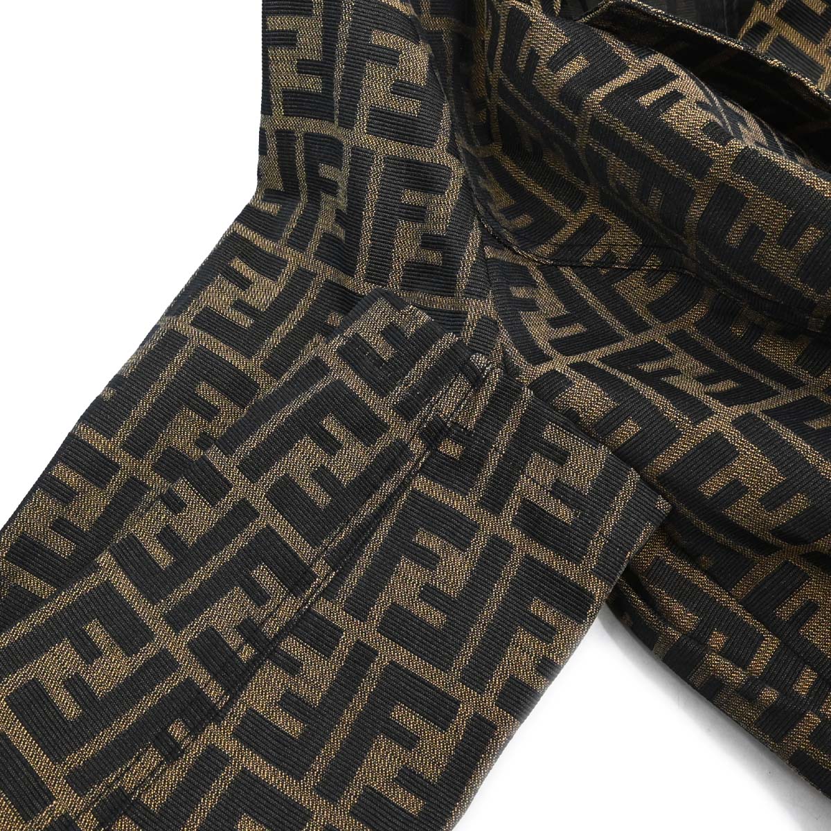 Fendi Double Breasted Jacket Zucca Brown
