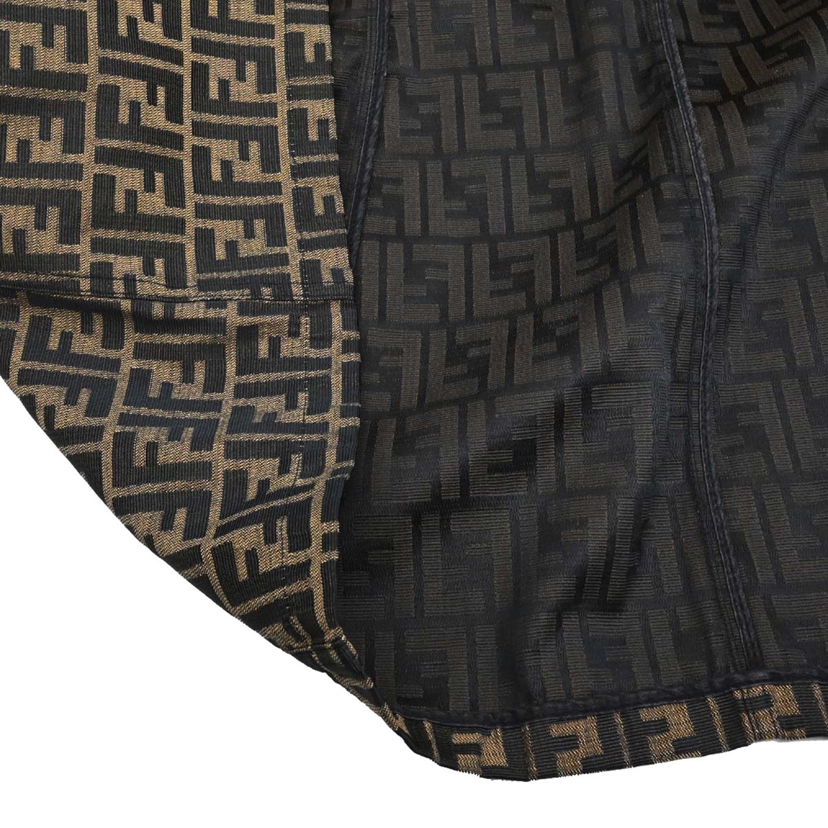 Fendi Double Breasted Jacket Zucca Brown