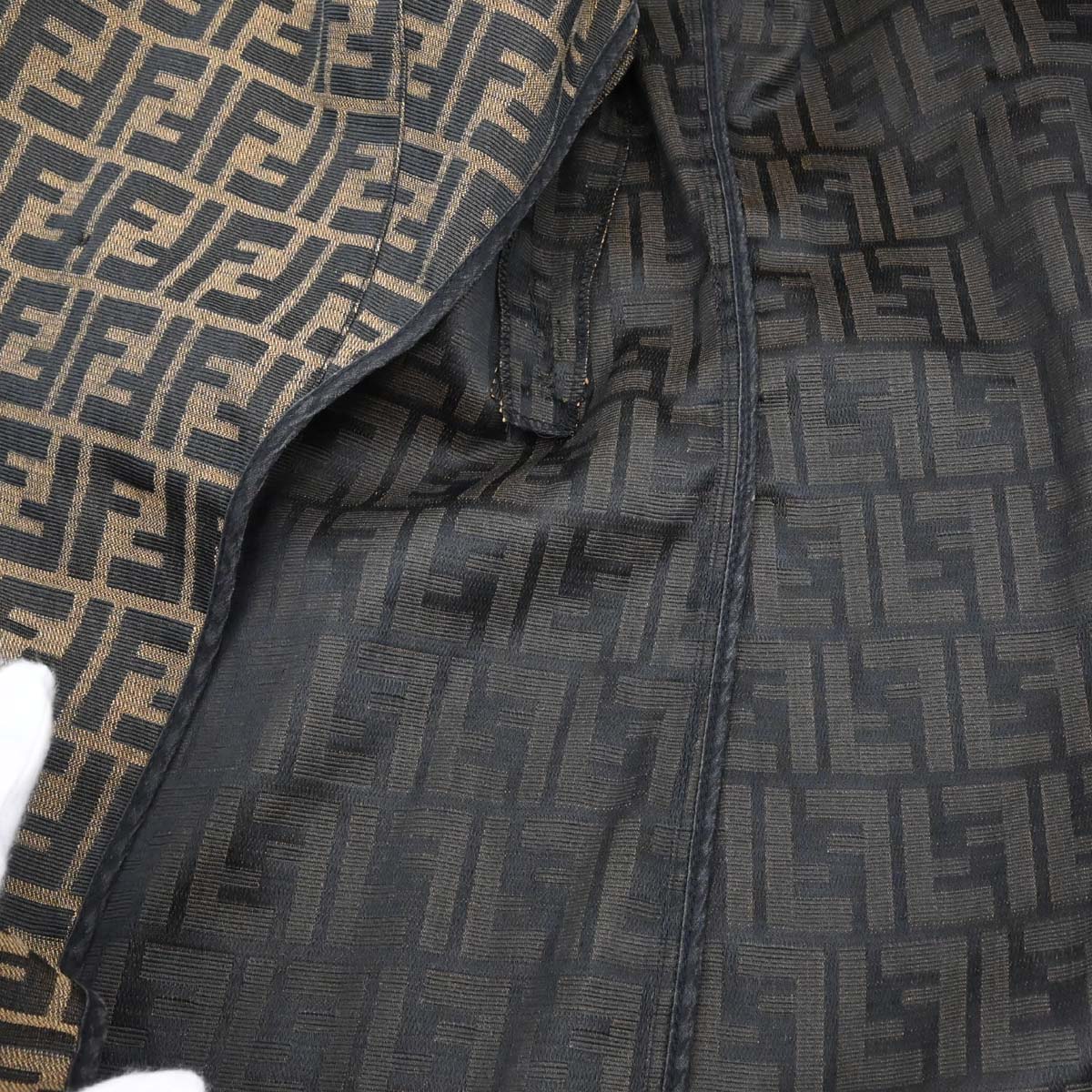 Fendi Double Breasted Jacket Zucca Brown