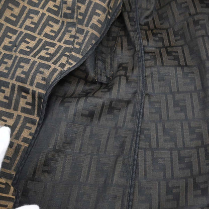 Fendi Double Breasted Jacket Zucca Brown