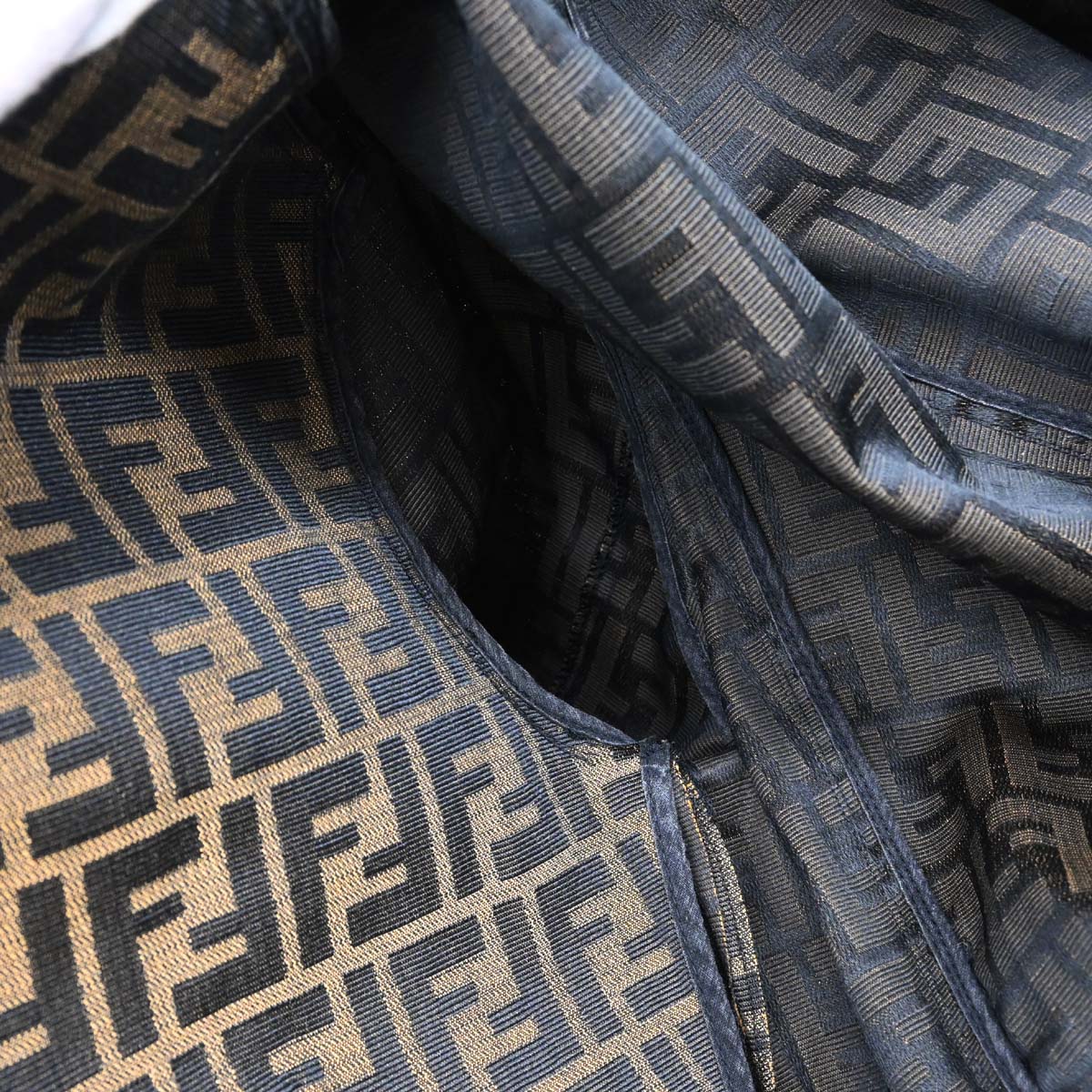 Fendi Double Breasted Jacket Zucca Brown