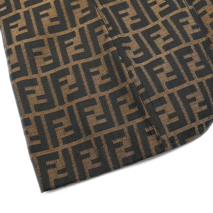 Fendi Single Breasted Sleeveless Jacket Zucca Brown #44