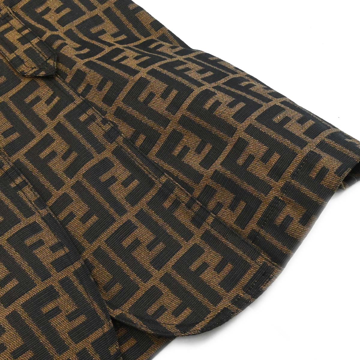 Fendi Single Breasted Sleeveless Jacket Zucca Brown #44