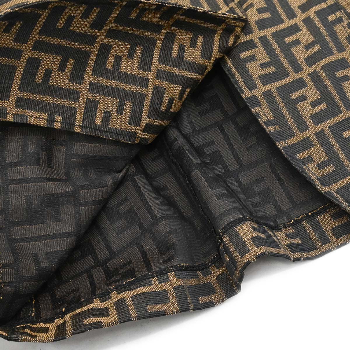 Fendi Single Breasted Sleeveless Jacket Zucca Brown #44