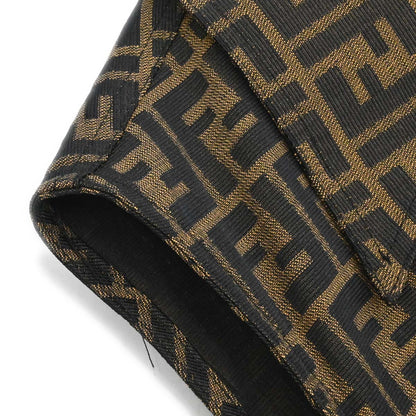 Fendi Single Breasted Sleeveless Jacket Zucca Brown #44