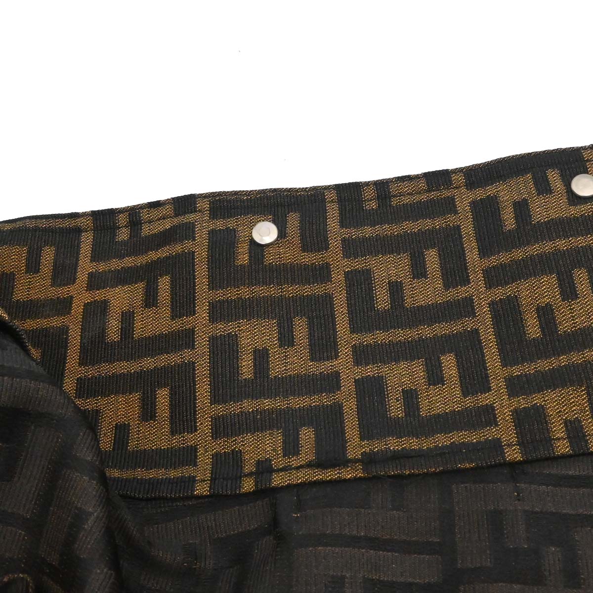 Fendi Single Breasted Sleeveless Jacket Zucca Brown #44