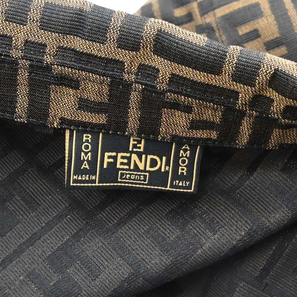 Fendi Single Breasted Sleeveless Jacket Zucca Brown #44