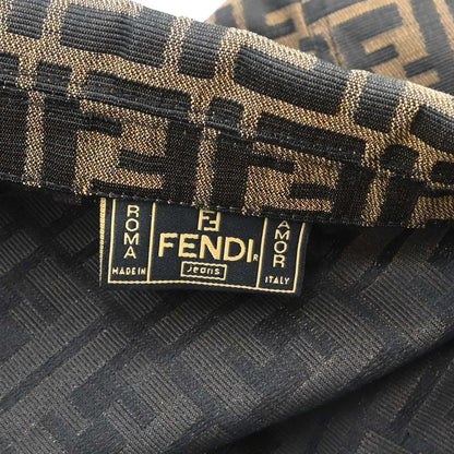 Fendi Single Breasted Sleeveless Jacket Zucca Brown #44