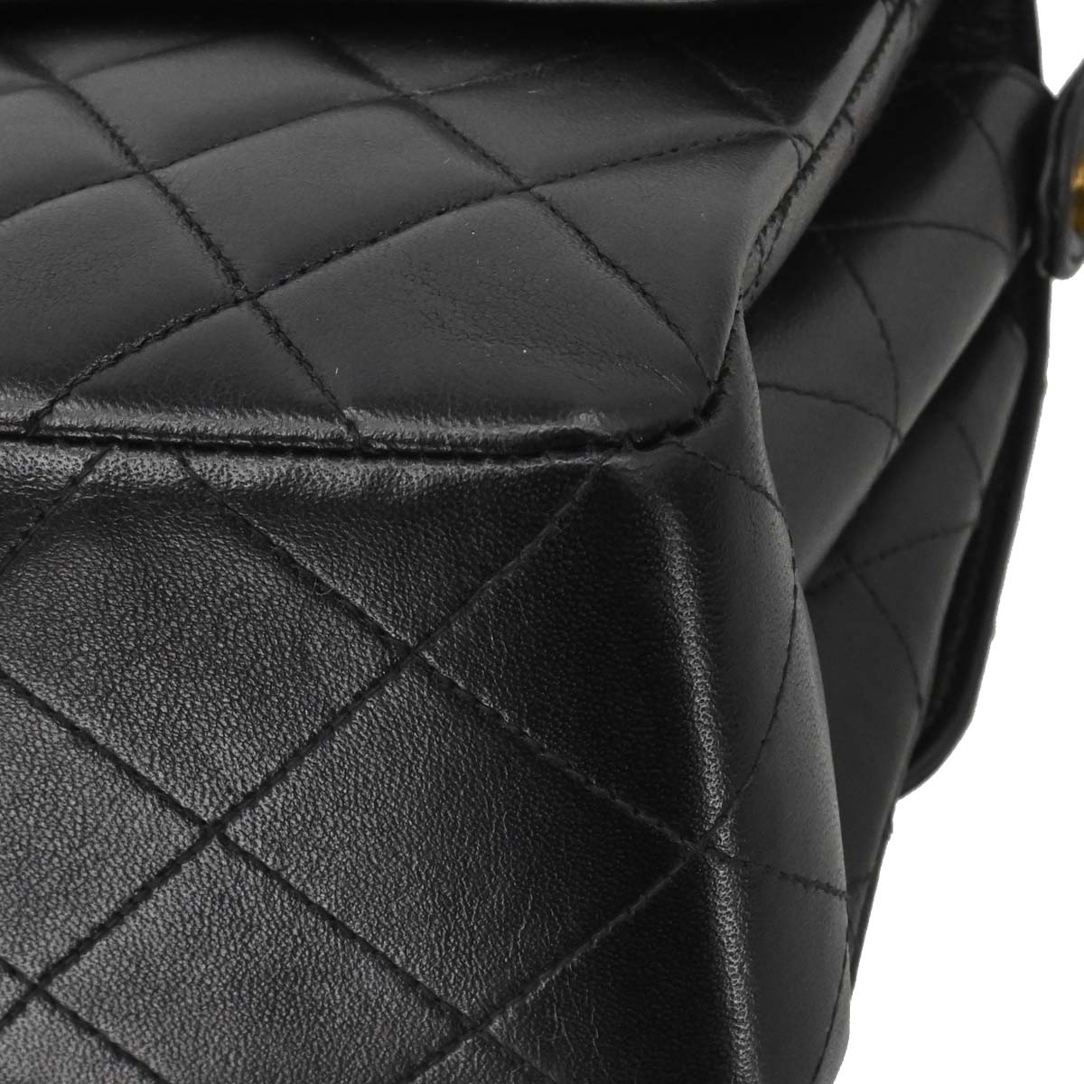 Chanel 1996-1997 Black Lambskin Double Sided Classic Flap Handbag