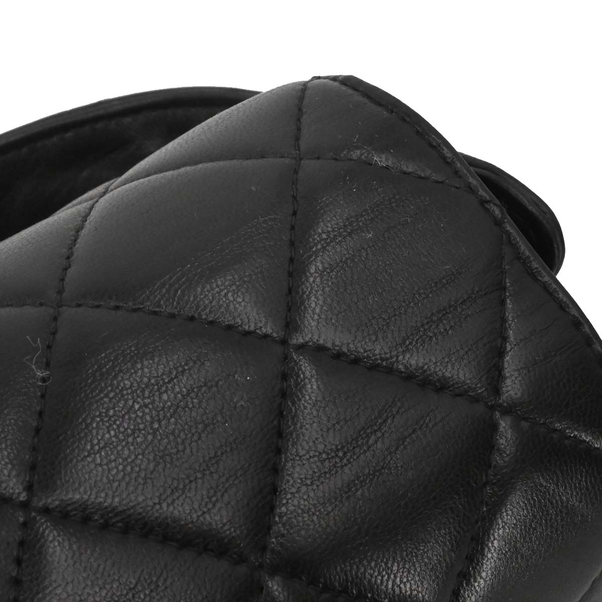 Chanel 1996-1997 Black Lambskin Double Sided Classic Flap Handbag