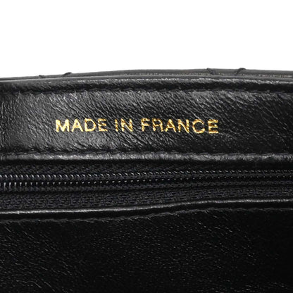 Chanel 1996-1997 Black Lambskin Double Sided Classic Flap Handbag