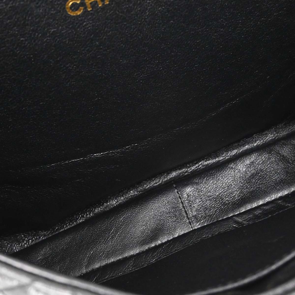 Chanel 1996-1997 Black Lambskin Double Sided Classic Flap Handbag