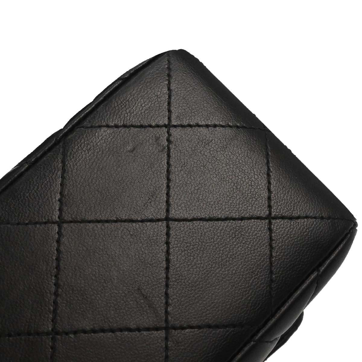 Chanel 1996-1997 Black Lambskin Double Sided Classic Flap Handbag
