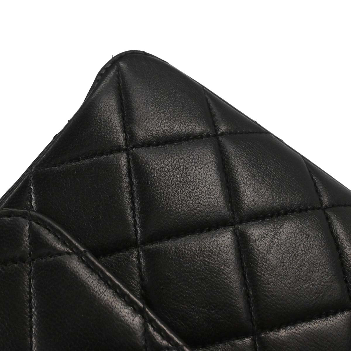 Chanel 1996-1997 Black Lambskin Double Sided Classic Flap Handbag