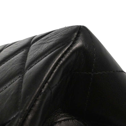 Chanel 1996-1997 Black Lambskin Double Sided Classic Flap Handbag