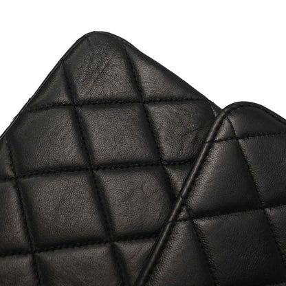 Chanel 1996-1997 Black Lambskin Double Sided Classic Flap Handbag
