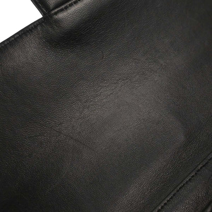 Chanel 1996-1997 Black Lambskin Double Sided Classic Flap Handbag