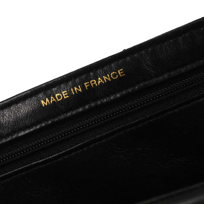 Chanel 1996-1997 Black Lambskin Double Sided Classic Flap Handbag