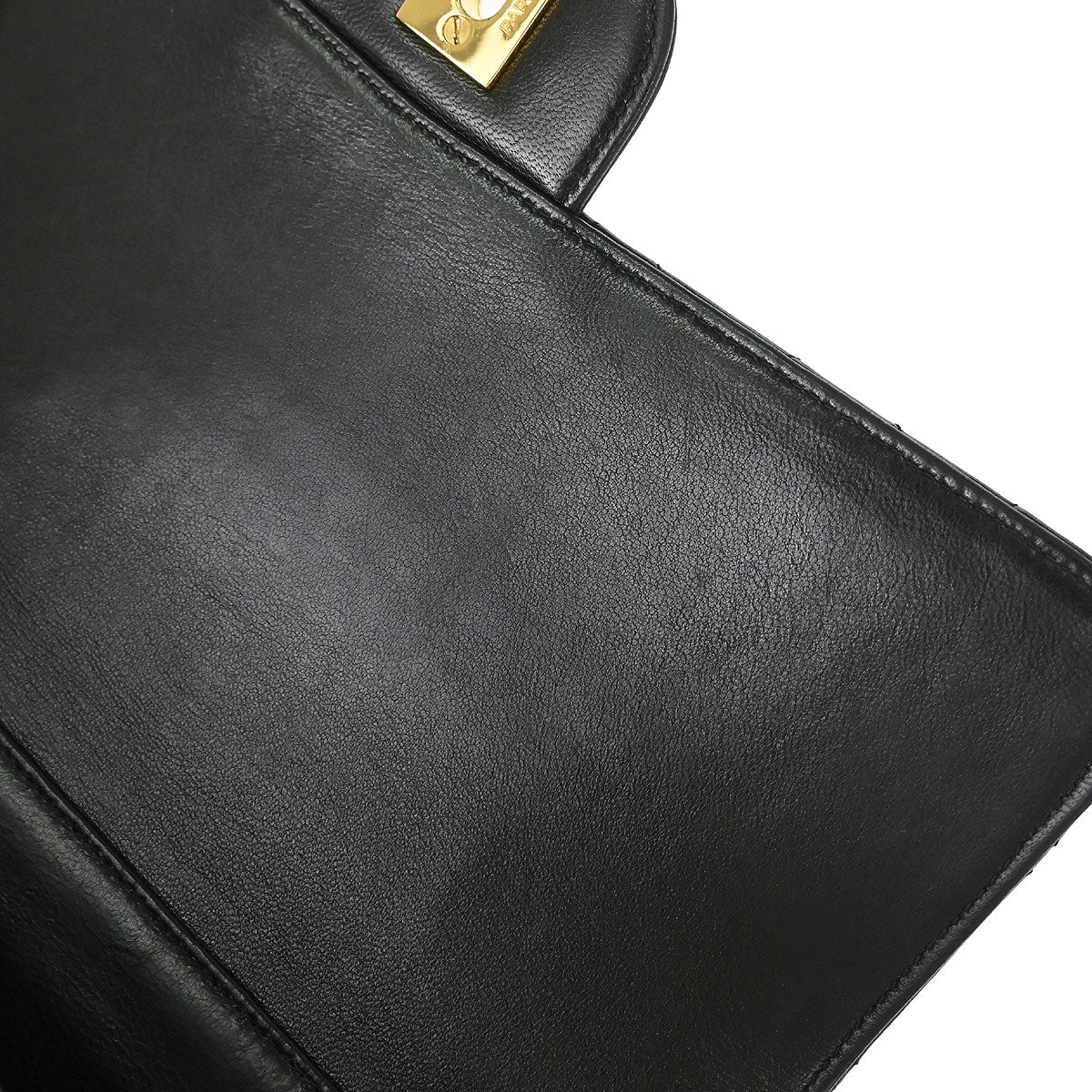 Chanel 1996-1997 Black Lambskin Double Sided Classic Flap Handbag