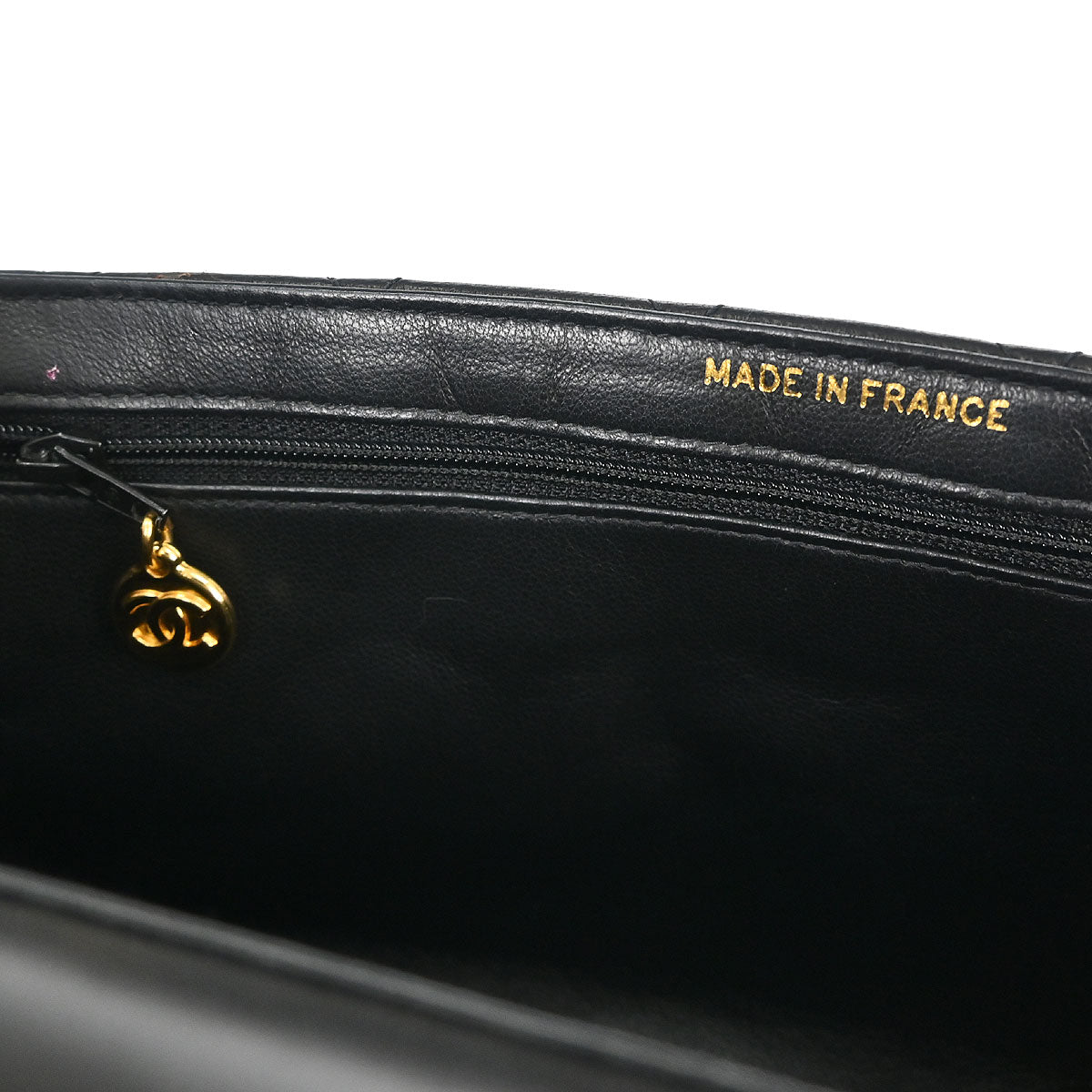 Chanel 1996-1997 Black Lambskin Double Sided Classic Flap Handbag