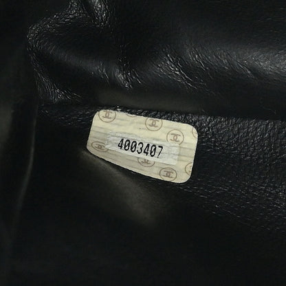 Chanel 1996-1997 Black Lambskin Double Sided Classic Flap Handbag