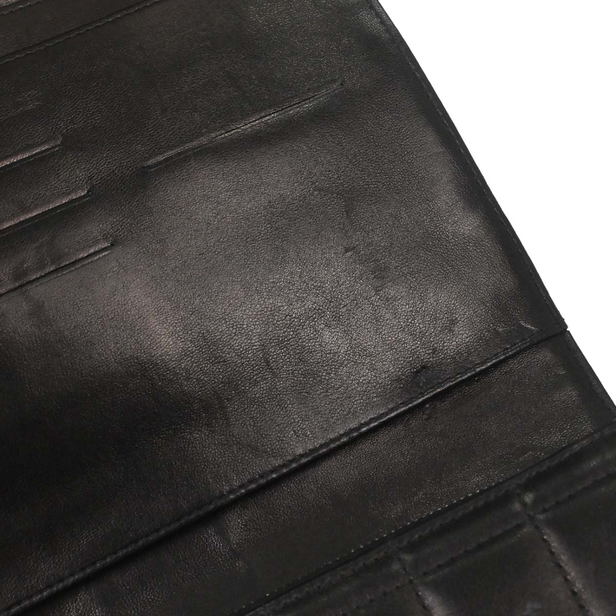 Chanel Black Lambskin Choco Bar Trifold Shoulder Bag