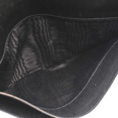 Chanel Black Lambskin Choco Bar Trifold Shoulder Bag