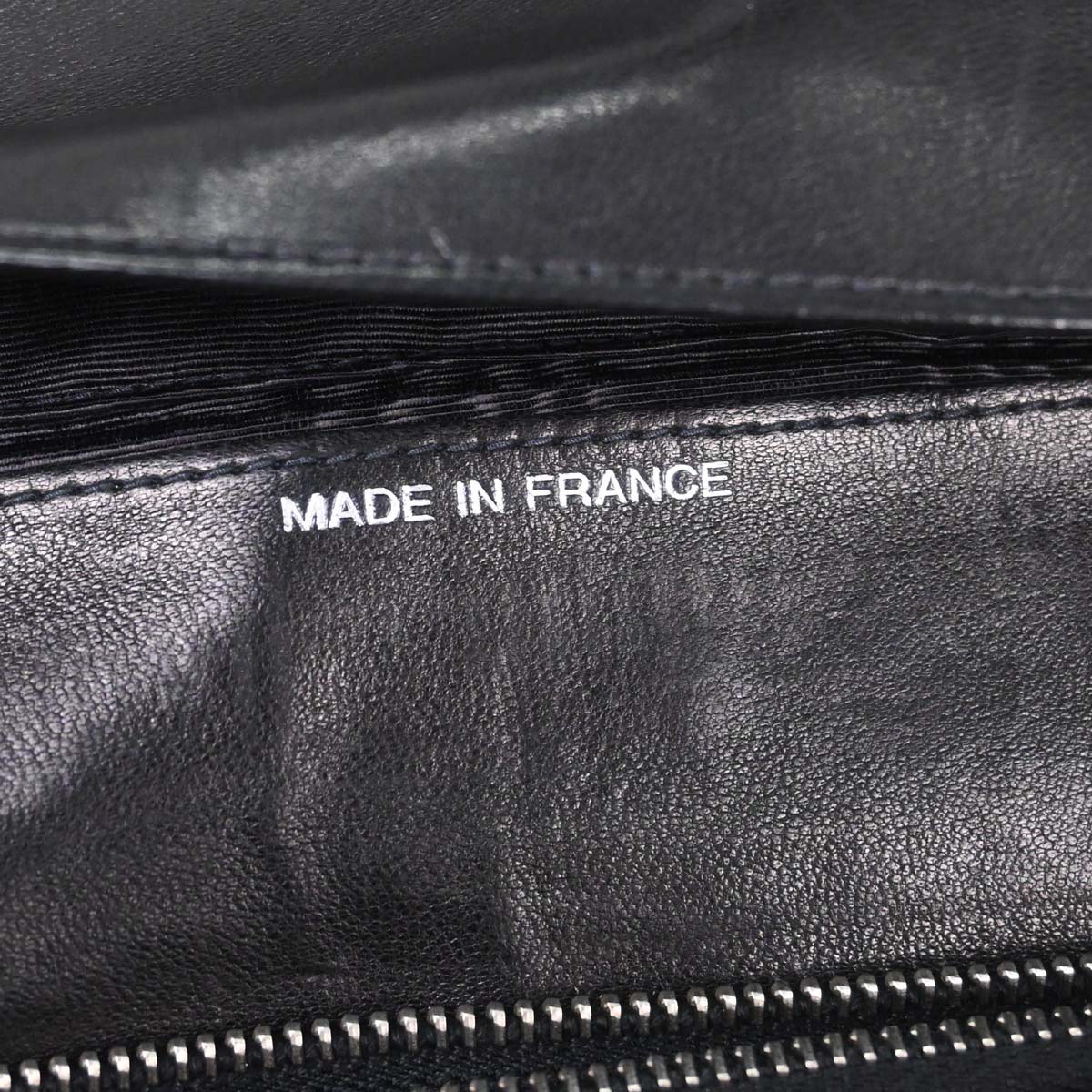 Chanel Black Lambskin Choco Bar Trifold Shoulder Bag