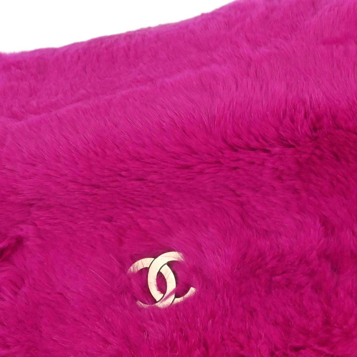 Chanel Pink Rabbit Fur Tote Handbag