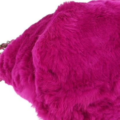Chanel Pink Rabbit Fur Tote Handbag