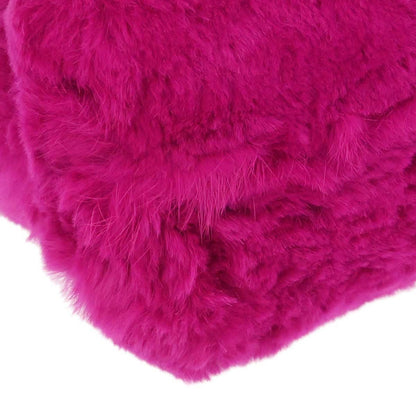 Chanel Pink Rabbit Fur Tote Handbag