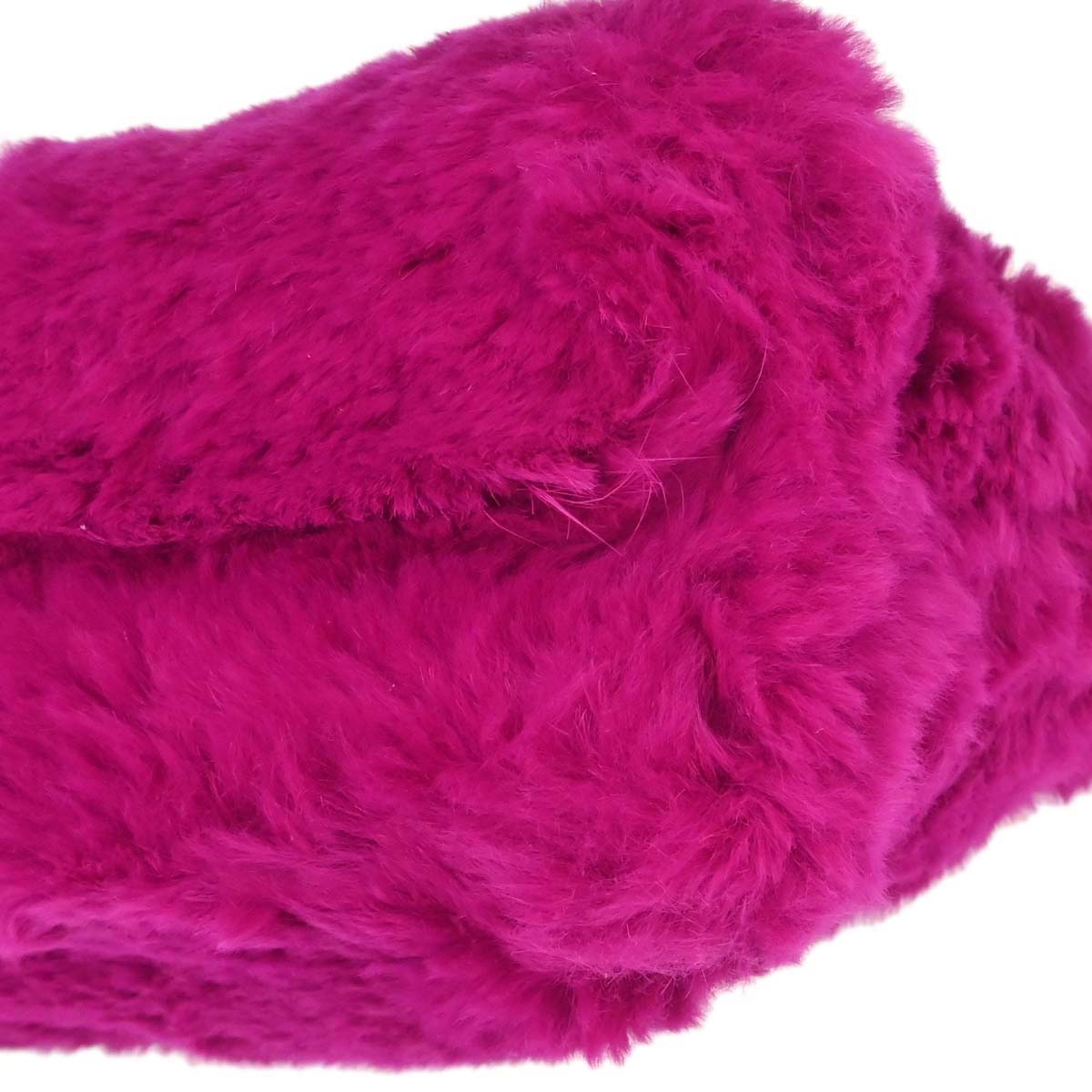 Chanel Pink Rabbit Fur Tote Handbag