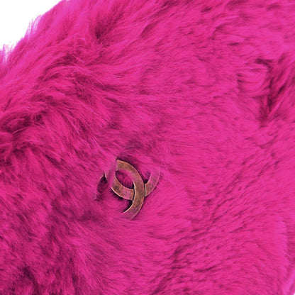Chanel Pink Rabbit Fur Tote Handbag