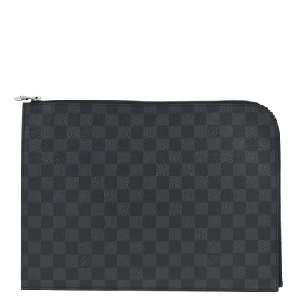 Louis Vuitton 2016 Damier Graphite Pochette Jour GM Clutch Bag N41501