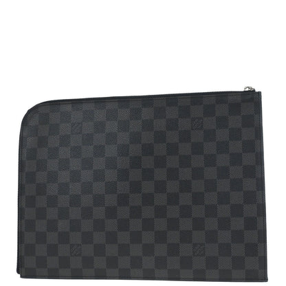 Louis Vuitton 2016 Damier Graphite Pochette Jour GM Clutch Bag N41501